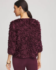 Chico's For Sale - Travelers™ Collection Textured Rosette Jacket