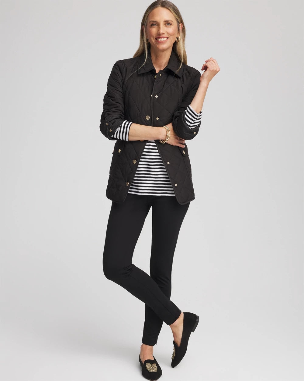 Chico's US - Quilted Barn Jacket