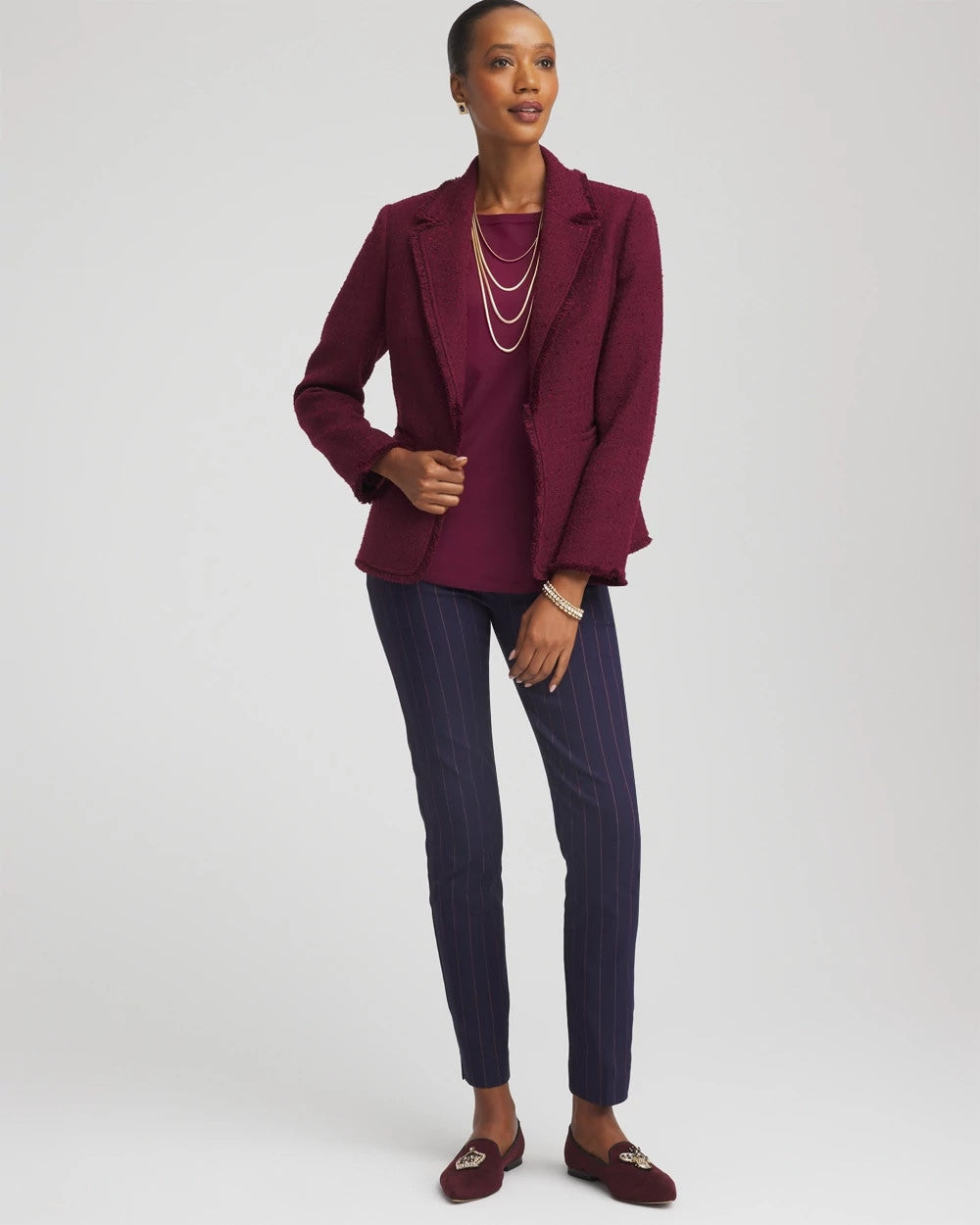 Chico's For Sale - Tweed Fringe Blazer