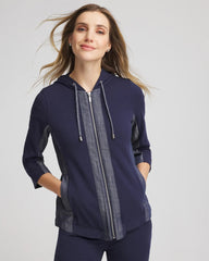 Chico's Outlet - Zenergy® French Terry & Chambray Jacket