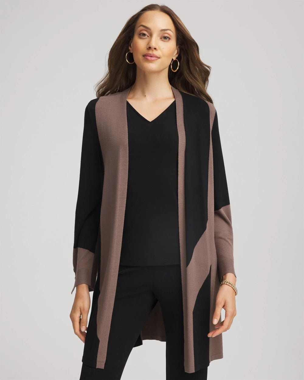 Chico's US - Travelers™ Collection Colorblock Cardigan