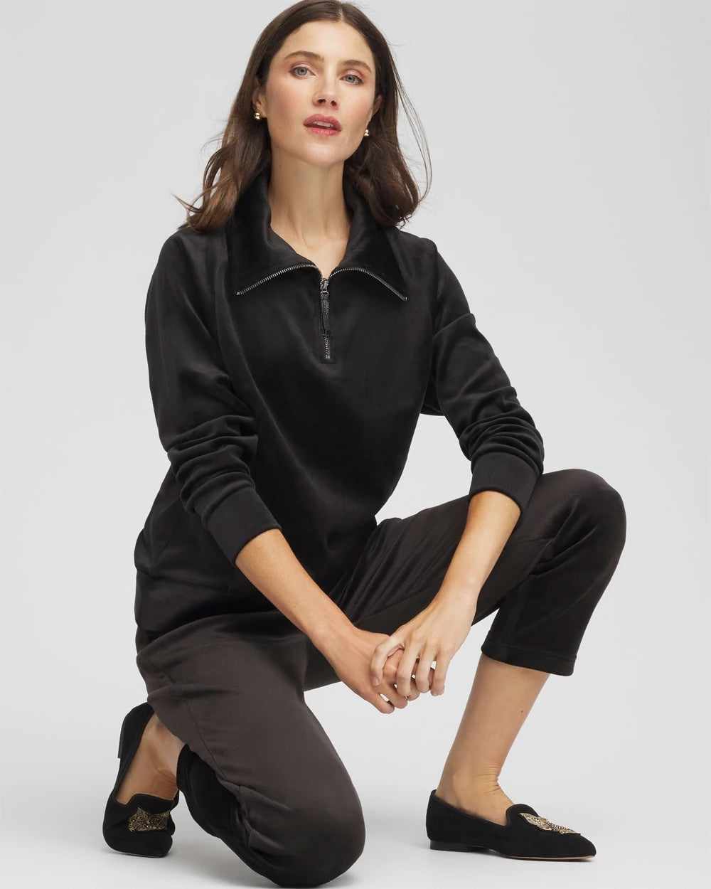 Chico's Sale - Zenergy® Velour Pullover