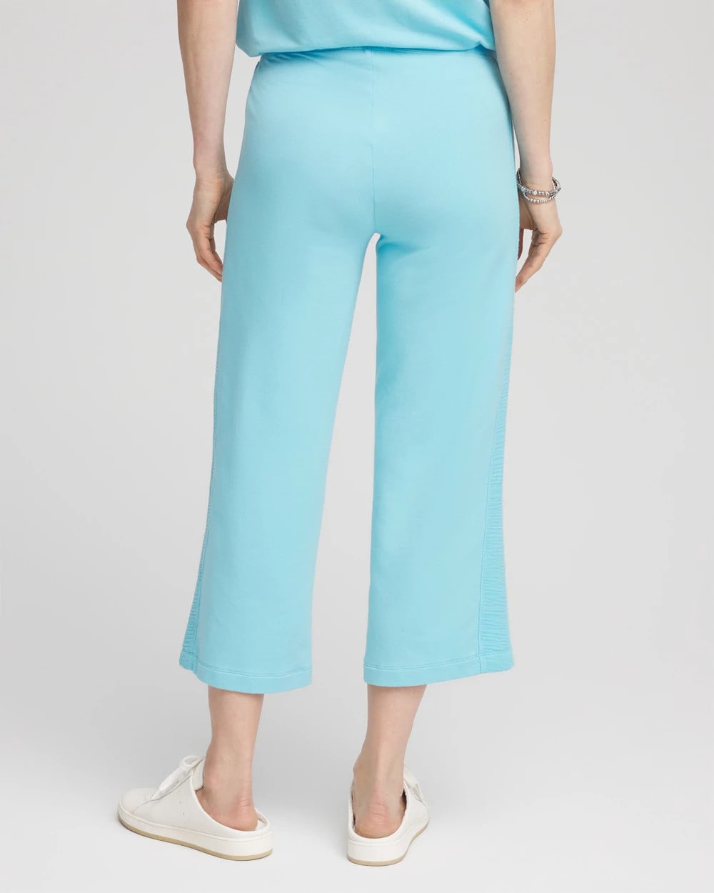Chico's US - Zenergy® French Terry Gauze-Inset Cropped Pants