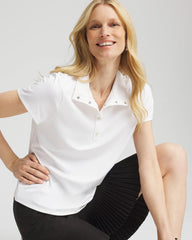 Chico's / Zenergy® UPF Mockneck Short-Sleeve Top