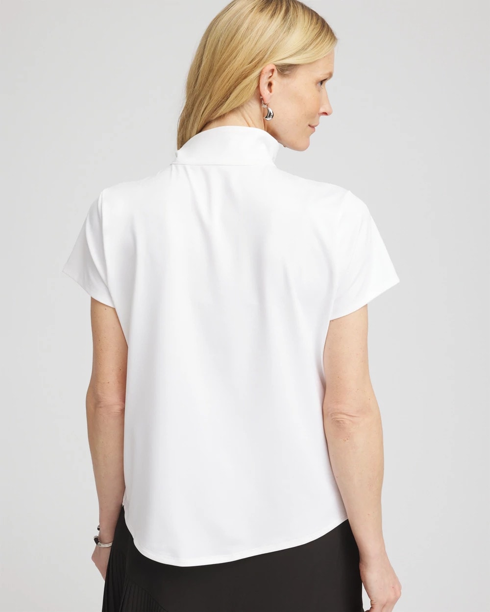 Chico's / Zenergy® UPF Mockneck Short-Sleeve Top