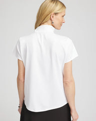 Chico's / Zenergy® UPF Mockneck Short-Sleeve Top