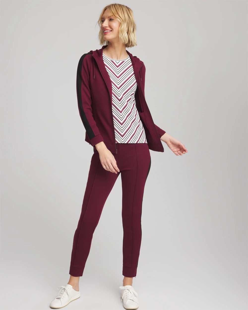 Chico's Discount - Zenergy® Soft Brushed Striped Top