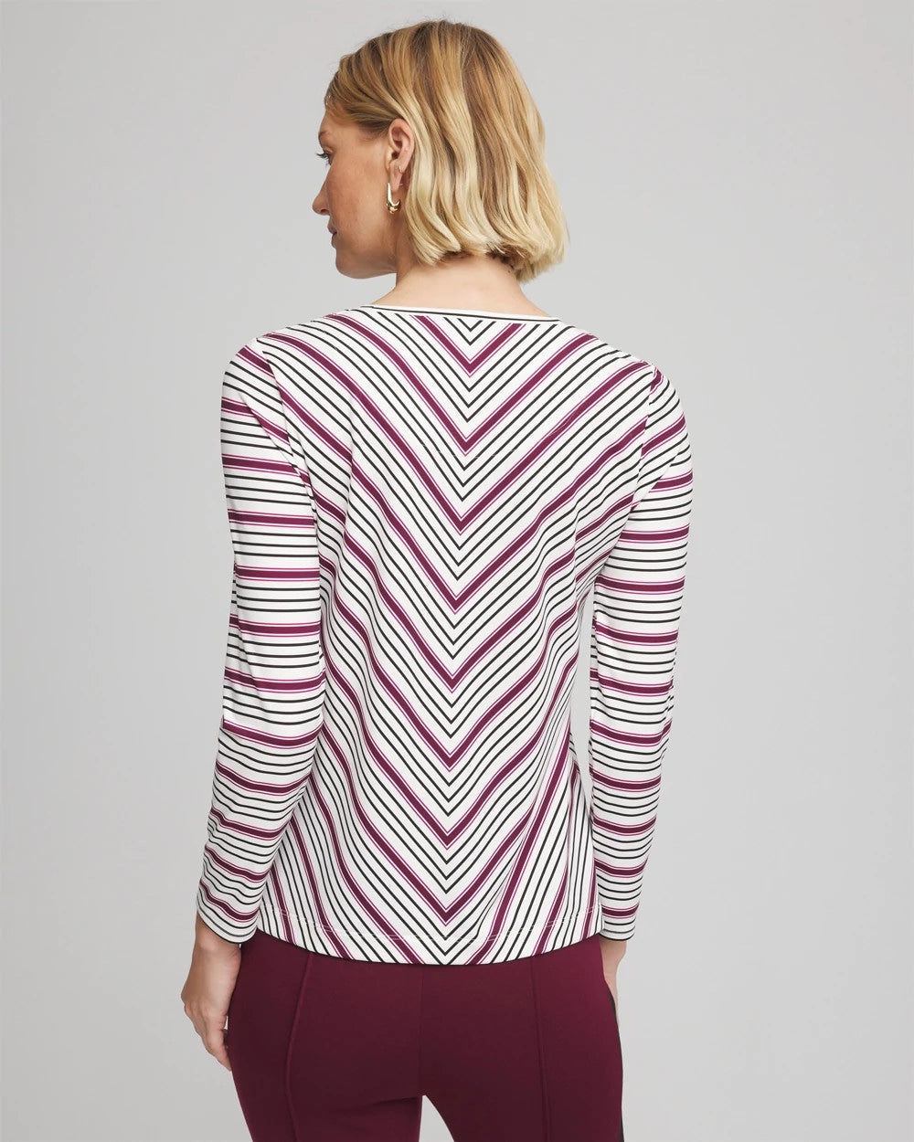 Chico's Discount - Zenergy® Soft Brushed Striped Top
