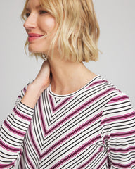 Chico's Discount - Zenergy® Soft Brushed Striped Top