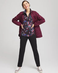 Chico's On Sale - Zenergy® UPF Floral Half-Zip Pullover Top