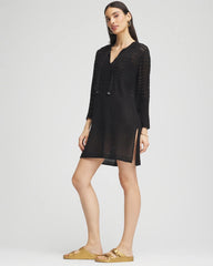 Chico's / Chico's Tie-Front Beach Swimsuit Cover-Up