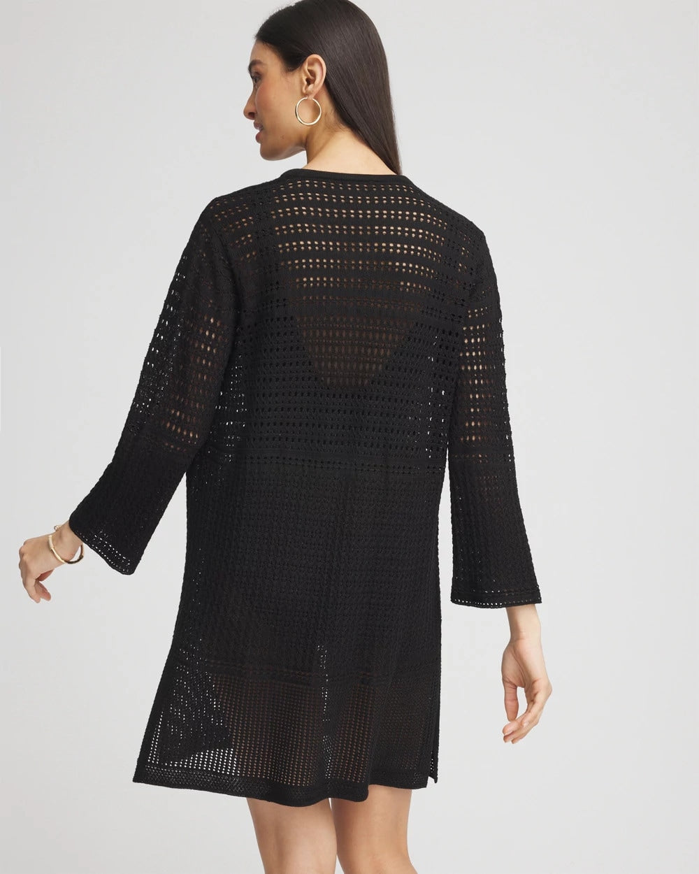 Chico's / Chico's Tie-Front Beach Swimsuit Cover-Up