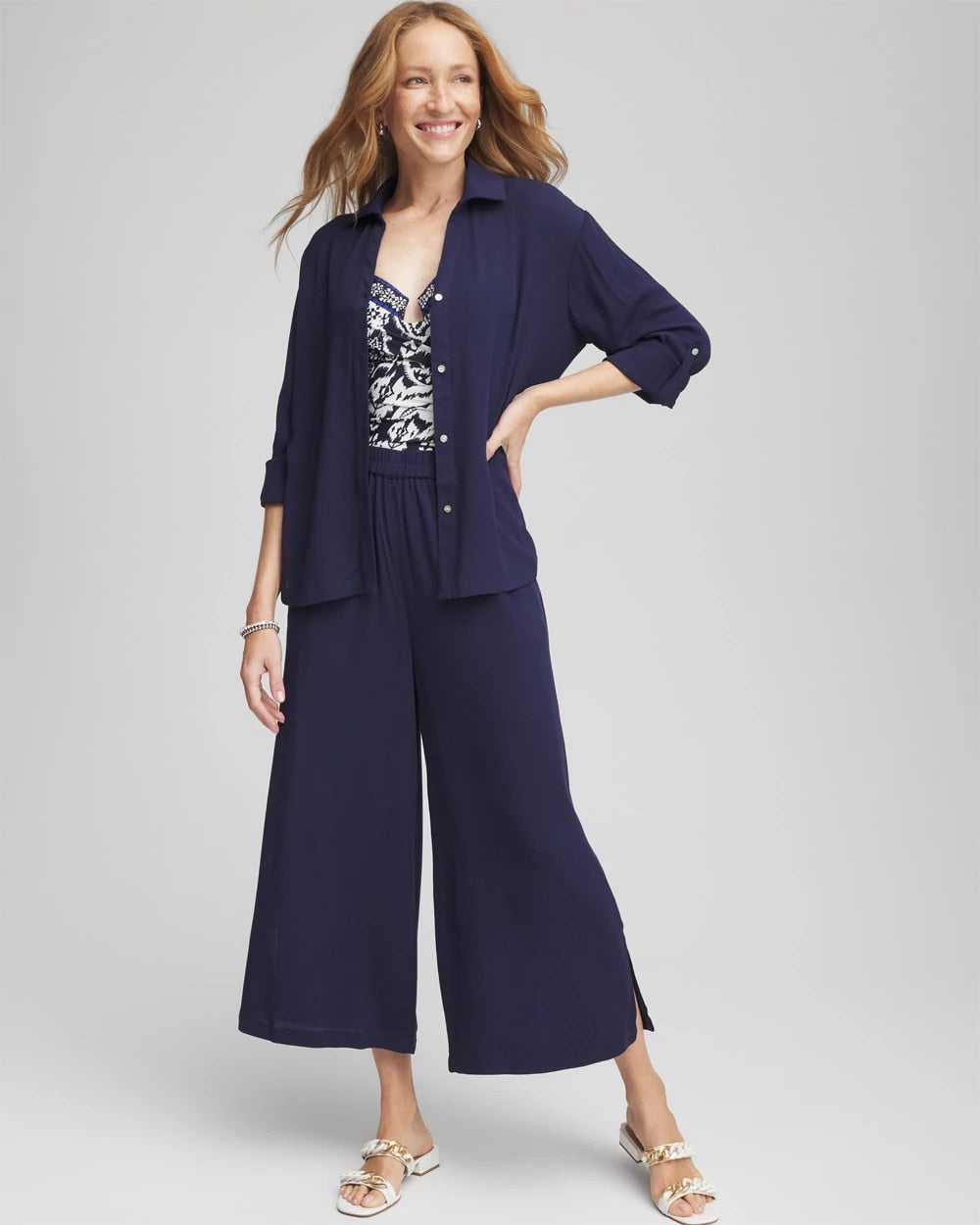 Chico's Sale - Chico's Beach Swimsuit Cover-Up Set