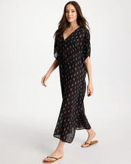 Chico's Discount - Printed Kaftan Swim Cover-Up
