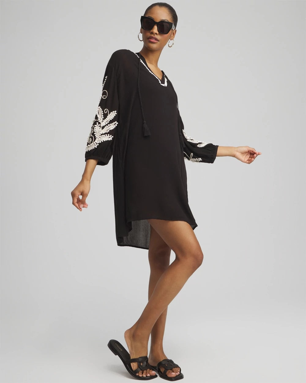 Chico's Discount - Embroidered Coverup Dress