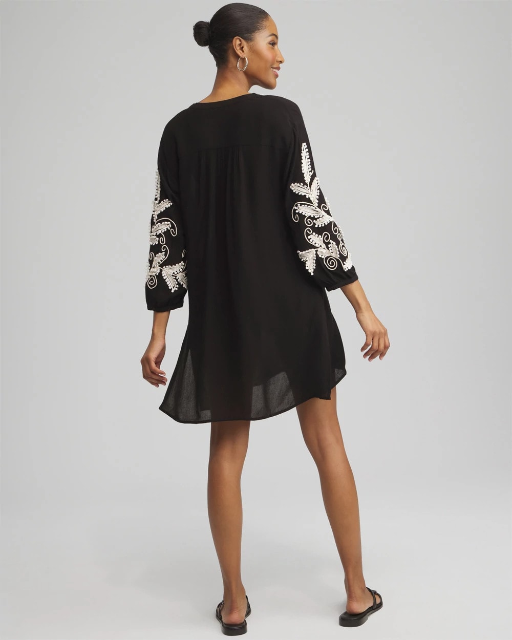 Chico's Discount - Embroidered Coverup Dress