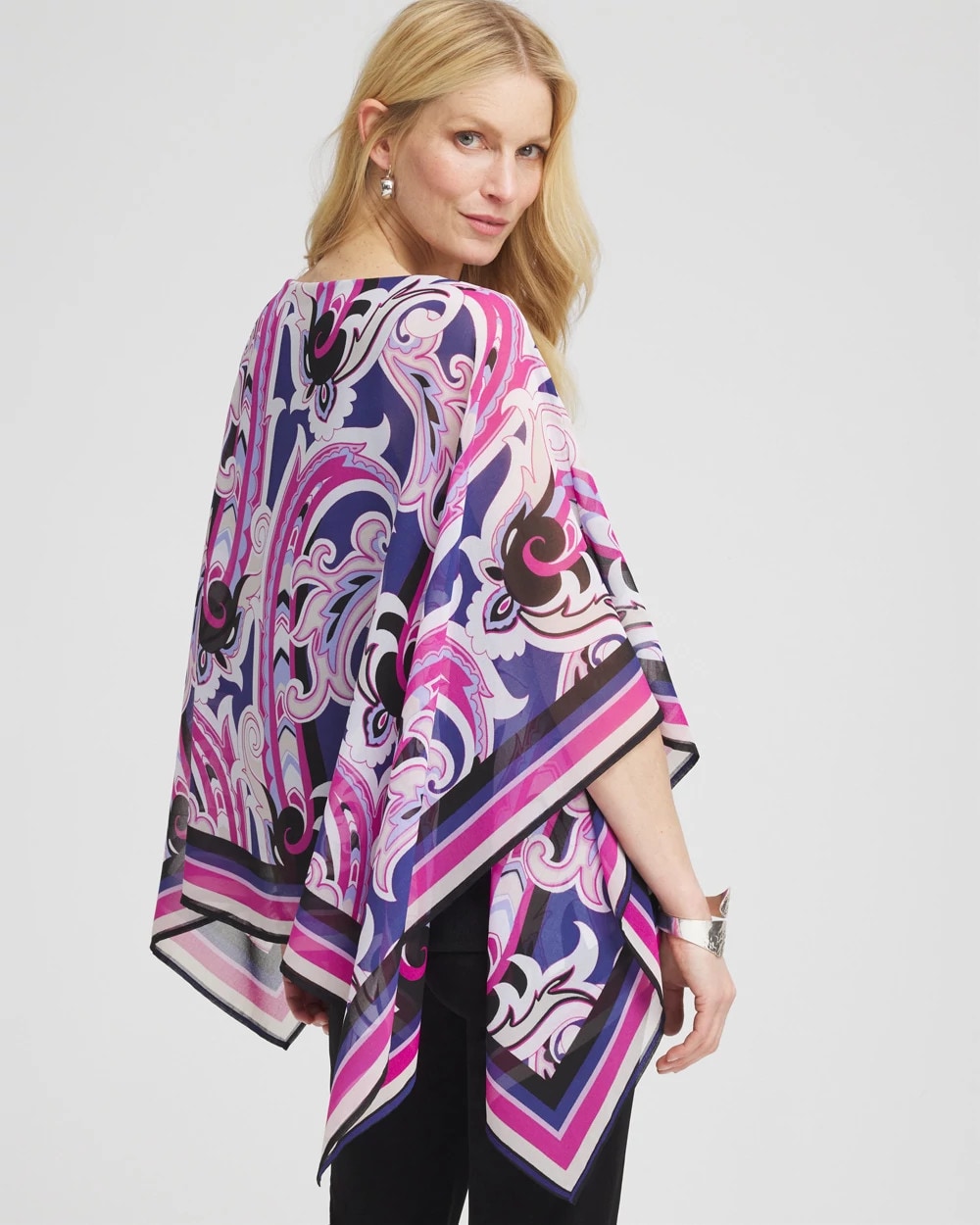 Chico's Sale - Travelers™ Paisley Chiffon Layered Top