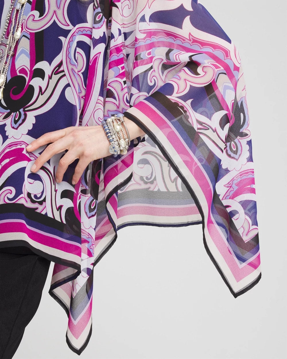 Chico's Sale - Travelers™ Paisley Chiffon Layered Top
