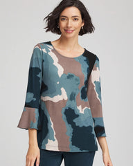 Chico's Outlet - Travelers™ Crystal Flounce Sleeve Tunic