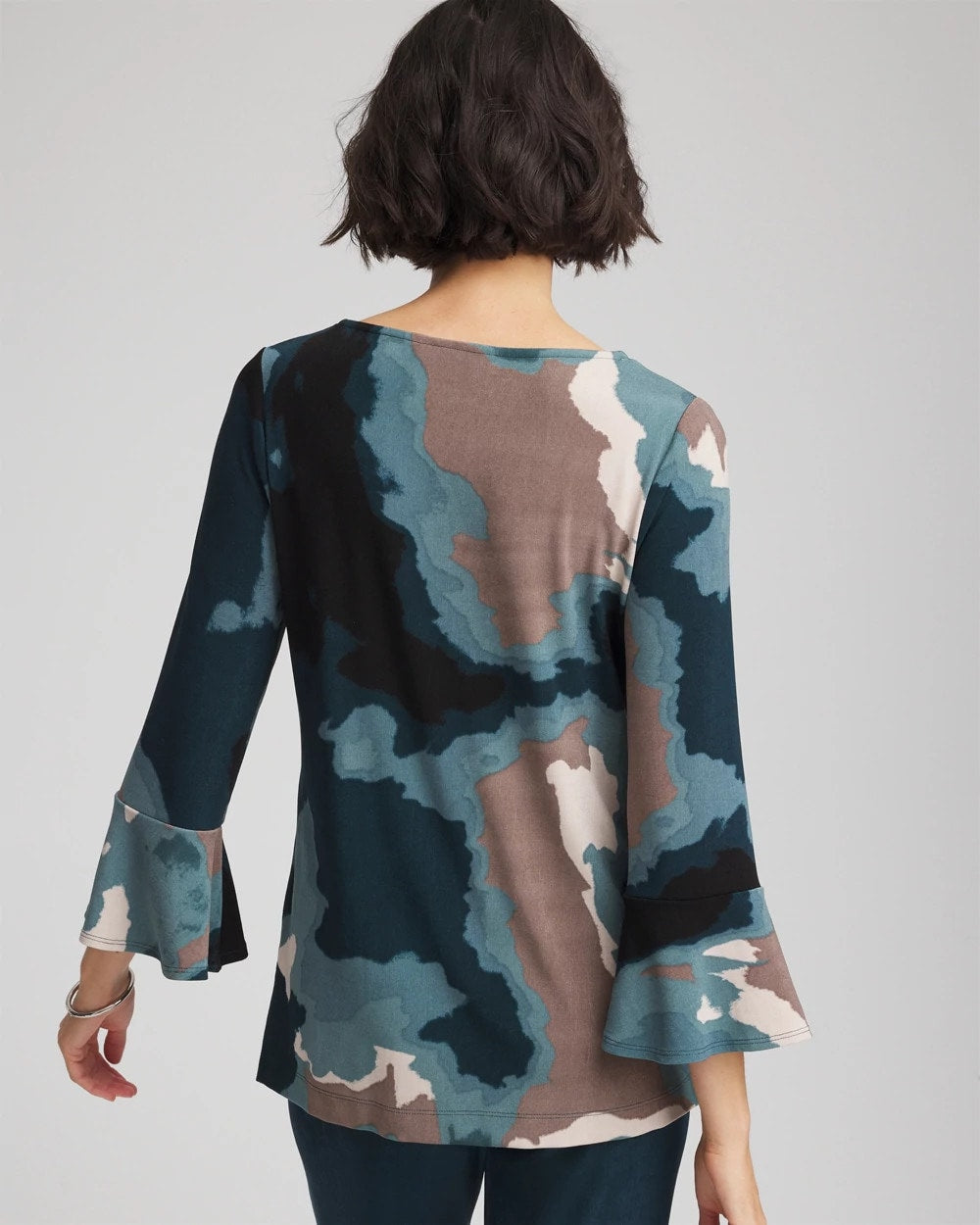 Chico's Outlet - Travelers™ Crystal Flounce Sleeve Tunic