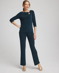 Chico's Online - Travelers™ Asymmetrical 3/4 Sleeve Top