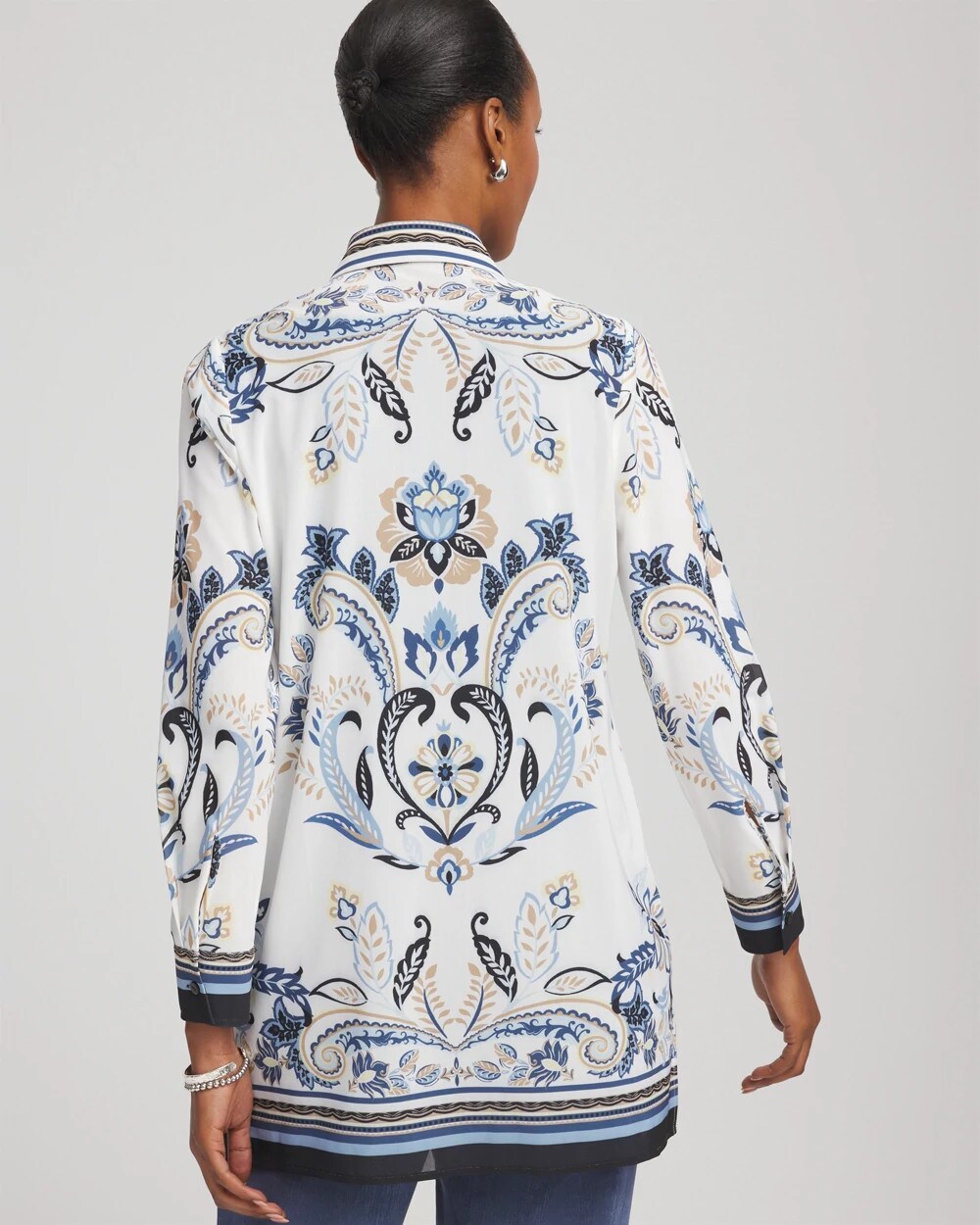 Chico's On Sale - Travelers™ Collection Paisley Mesh Shirt Jacket