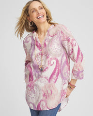 Chico's Discount - No Iron™ Multi Paisley Linen Tunic