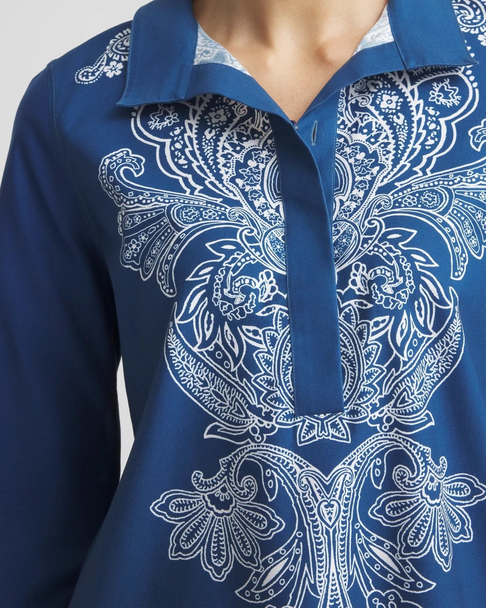 Chico's Sale - No Iron™ Paisley Buttonback Tunic