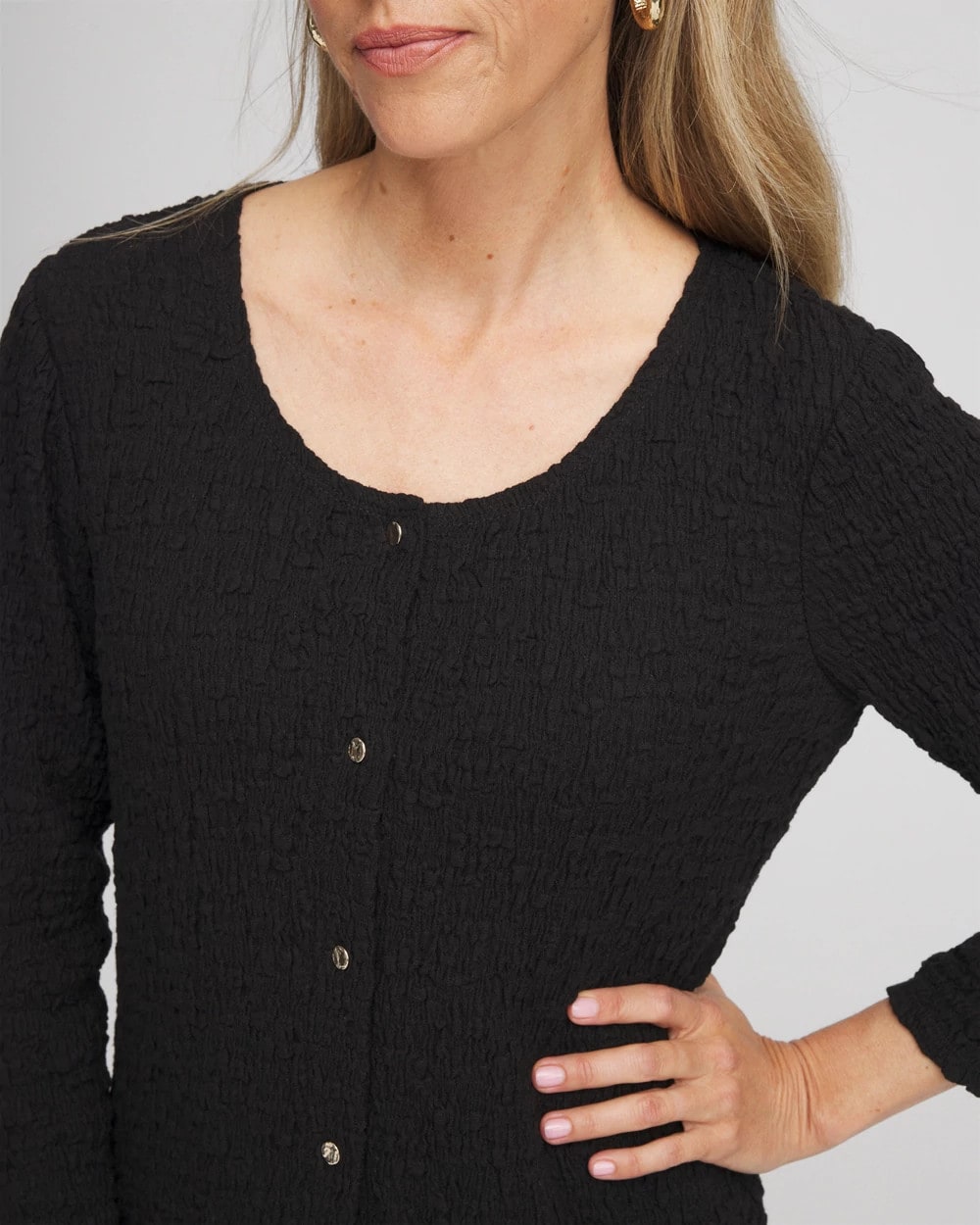 Chico's On Sale - Textured Scoopneck Cardigan