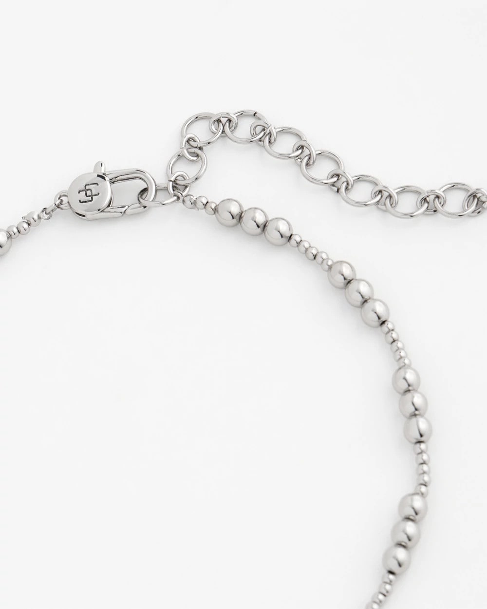 Chico's For Sale - Silvertone Beaded Necklace