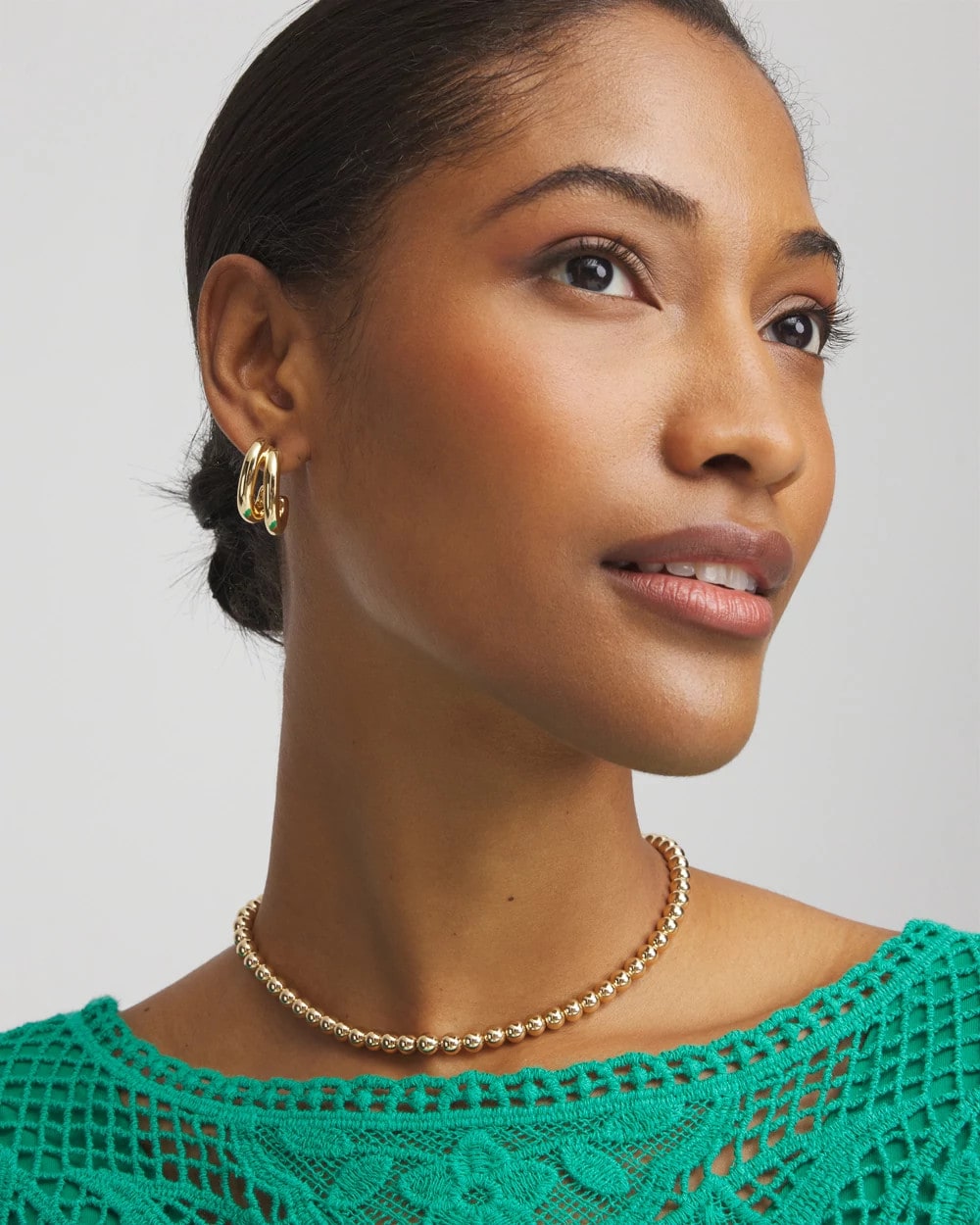 Chico's Outlet - Golden Beaded Necklace