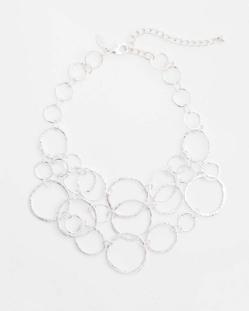 Chico's / Short Silvertone Multi-Strand Link Necklace