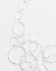 Chico's / Short Silvertone Multi-Strand Link Necklace