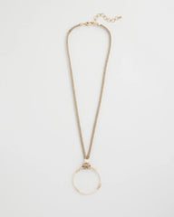 Chico's Discount - Large Open Pendant Necklace