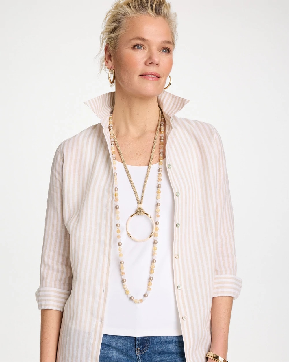 Chico's Discount - Large Open Pendant Necklace