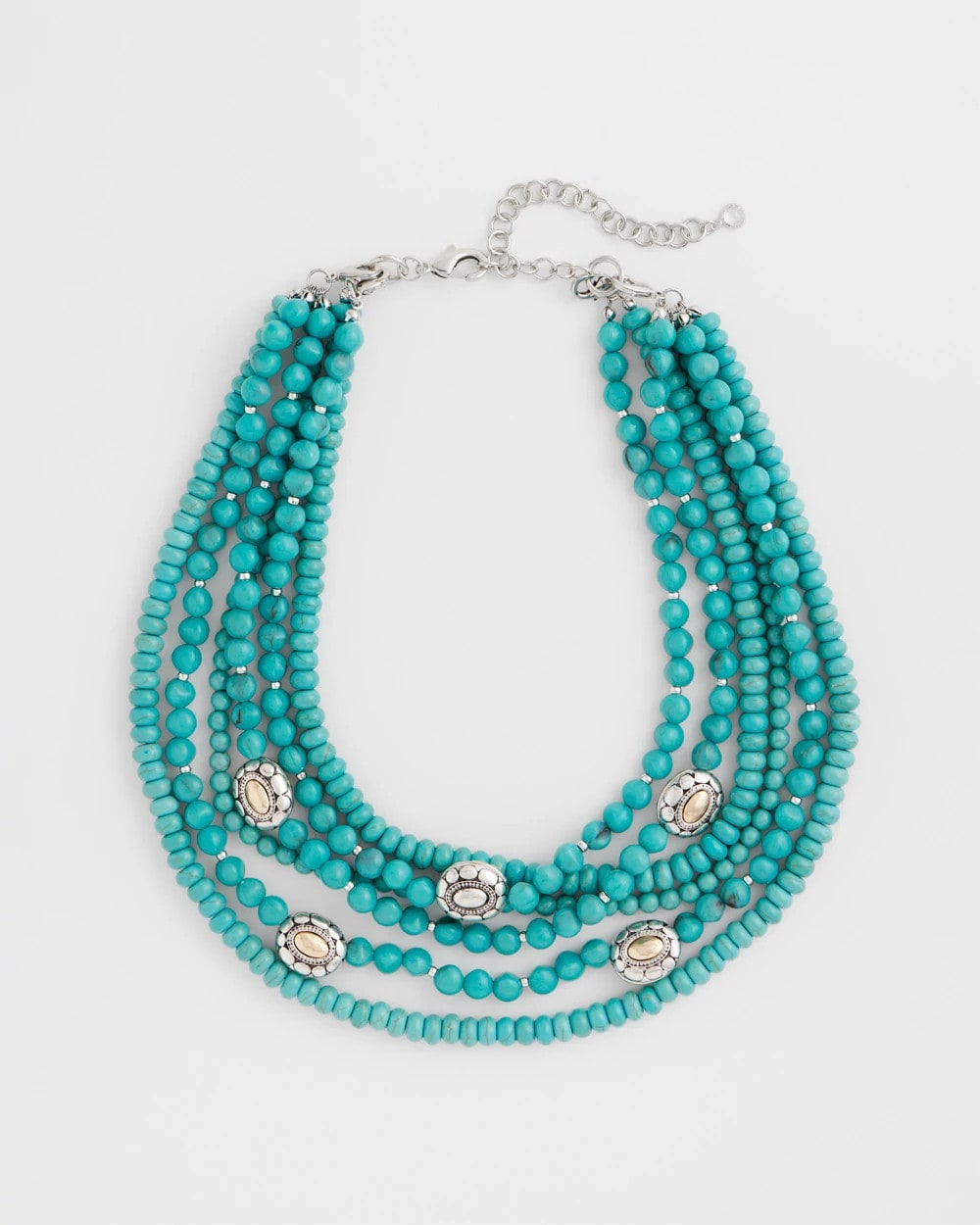 Chico's Online - Turquoise Multistrand Bib Necklace