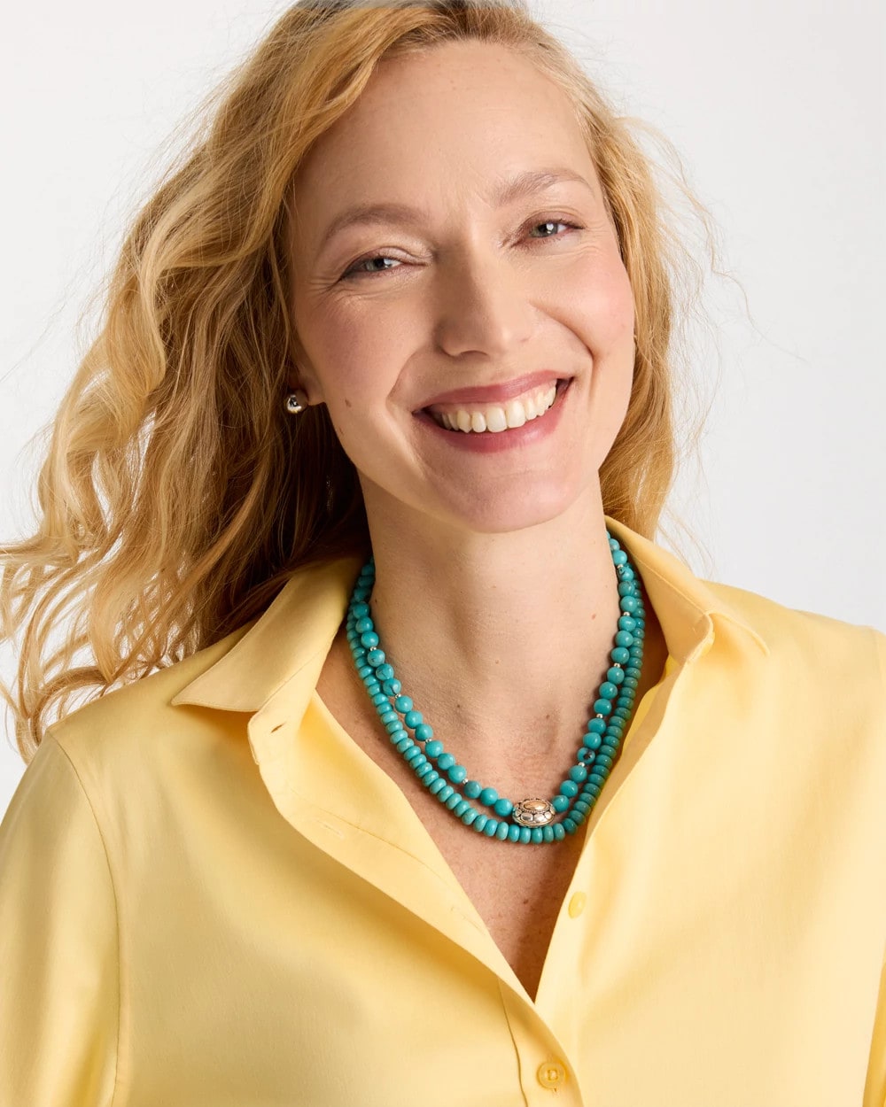 Chico's Online - Turquoise Multistrand Bib Necklace