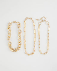 Chico's Discount - Convertible Three-Strand Chain Necklace