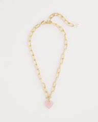 Chico's For Sale - Genuine Quartz Heart Pendant Necklace