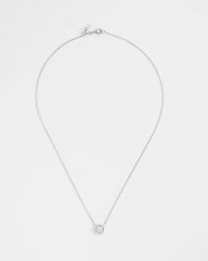 Chico's US - Silver Tone Drop Stone Necklace