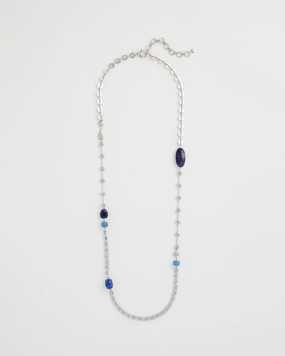 Chico's Discount - Blue Accent Long Single Strand Necklace