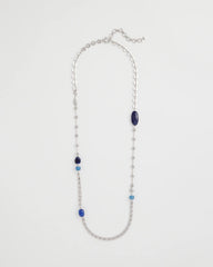 Chico's Discount - Blue Accent Long Single Strand Necklace