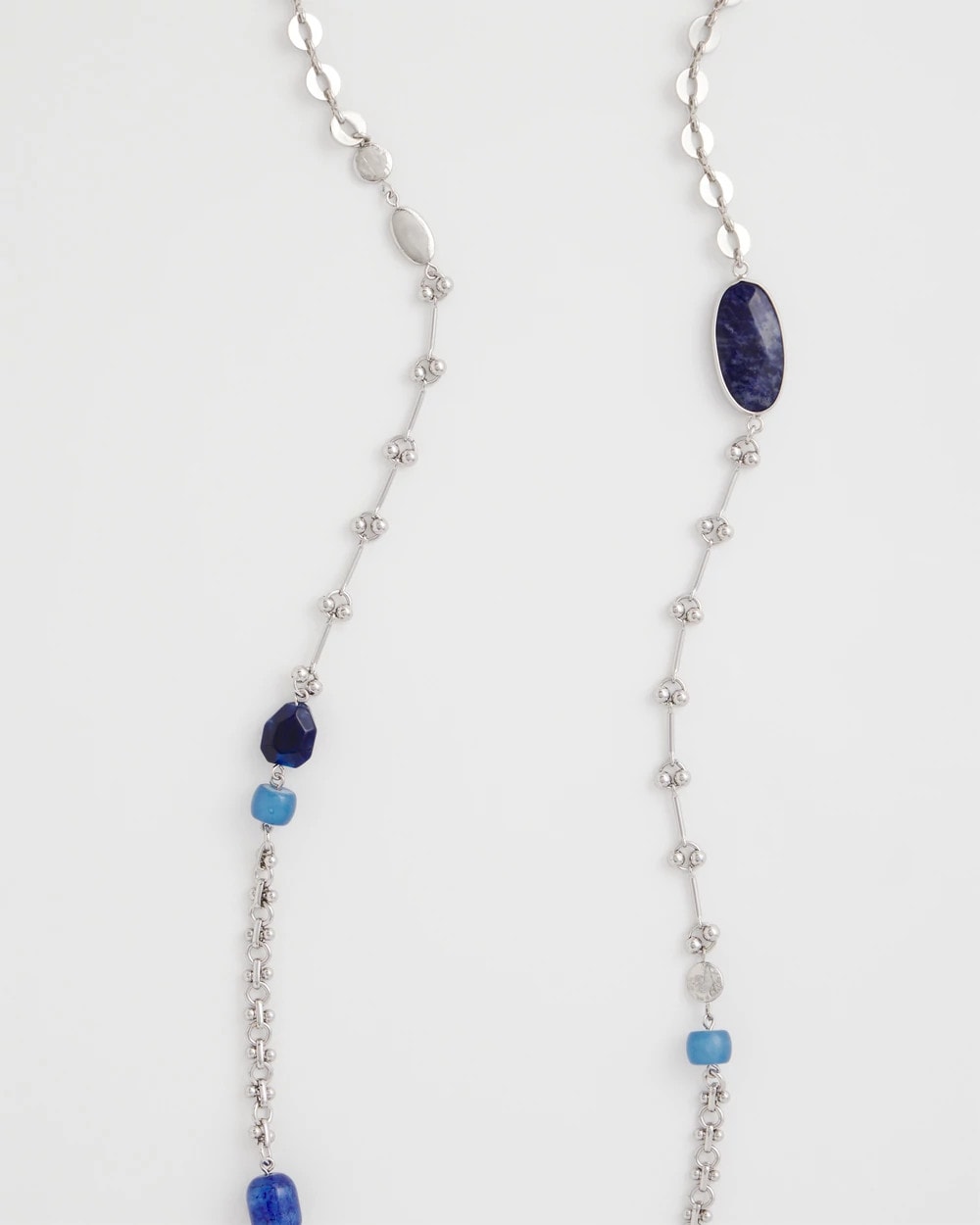 Chico's Discount - Blue Accent Long Single Strand Necklace