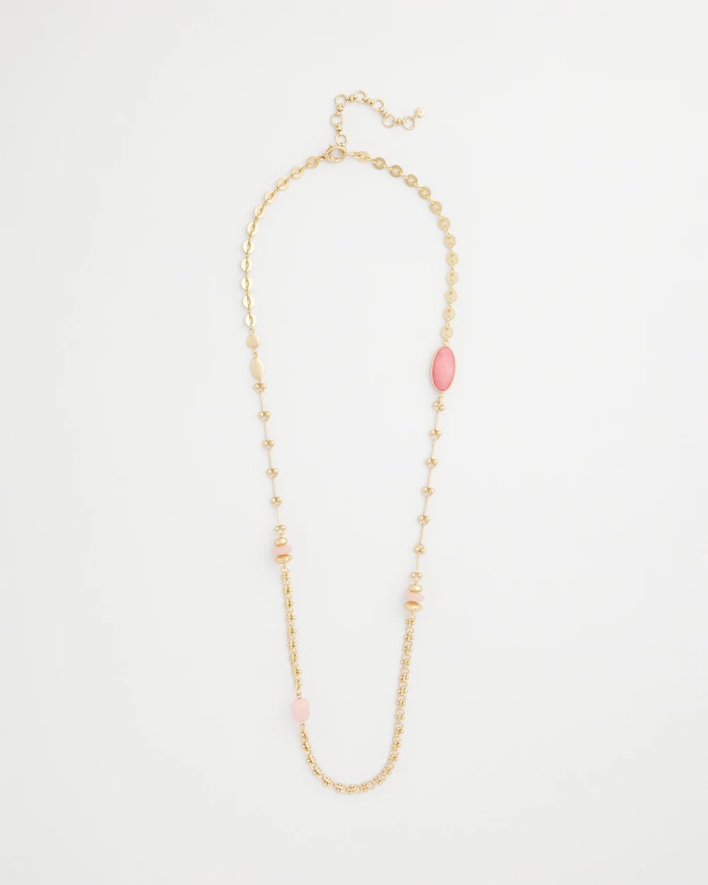 Chico's Sale - Pink Accent Long Single Strand Necklace