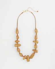 Chico's On Sale - Gold Foil Long Single Strand Necklace