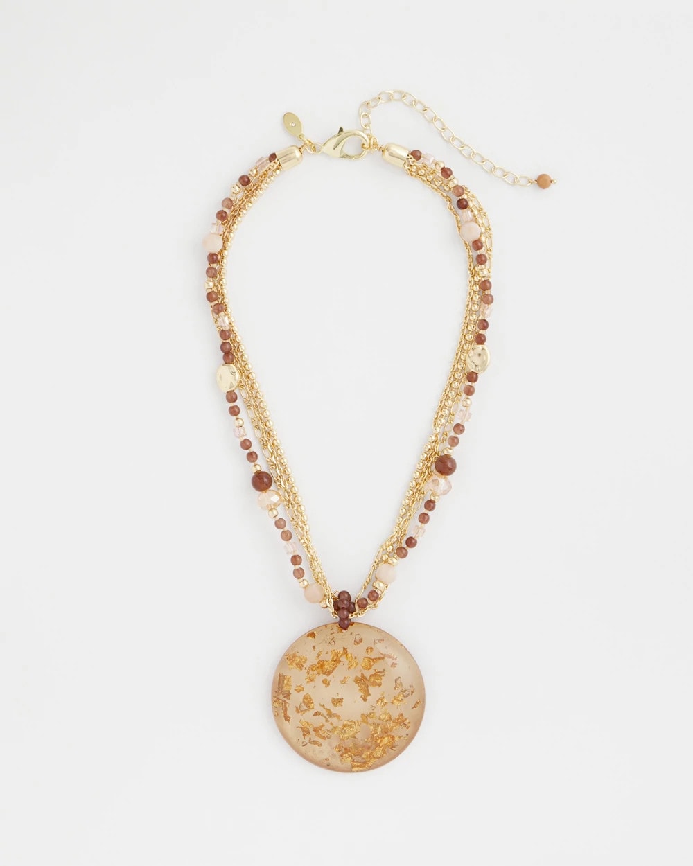 Chico's For Sale - Gold Foil Pendant Necklace