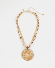 Chico's For Sale - Gold Foil Pendant Necklace