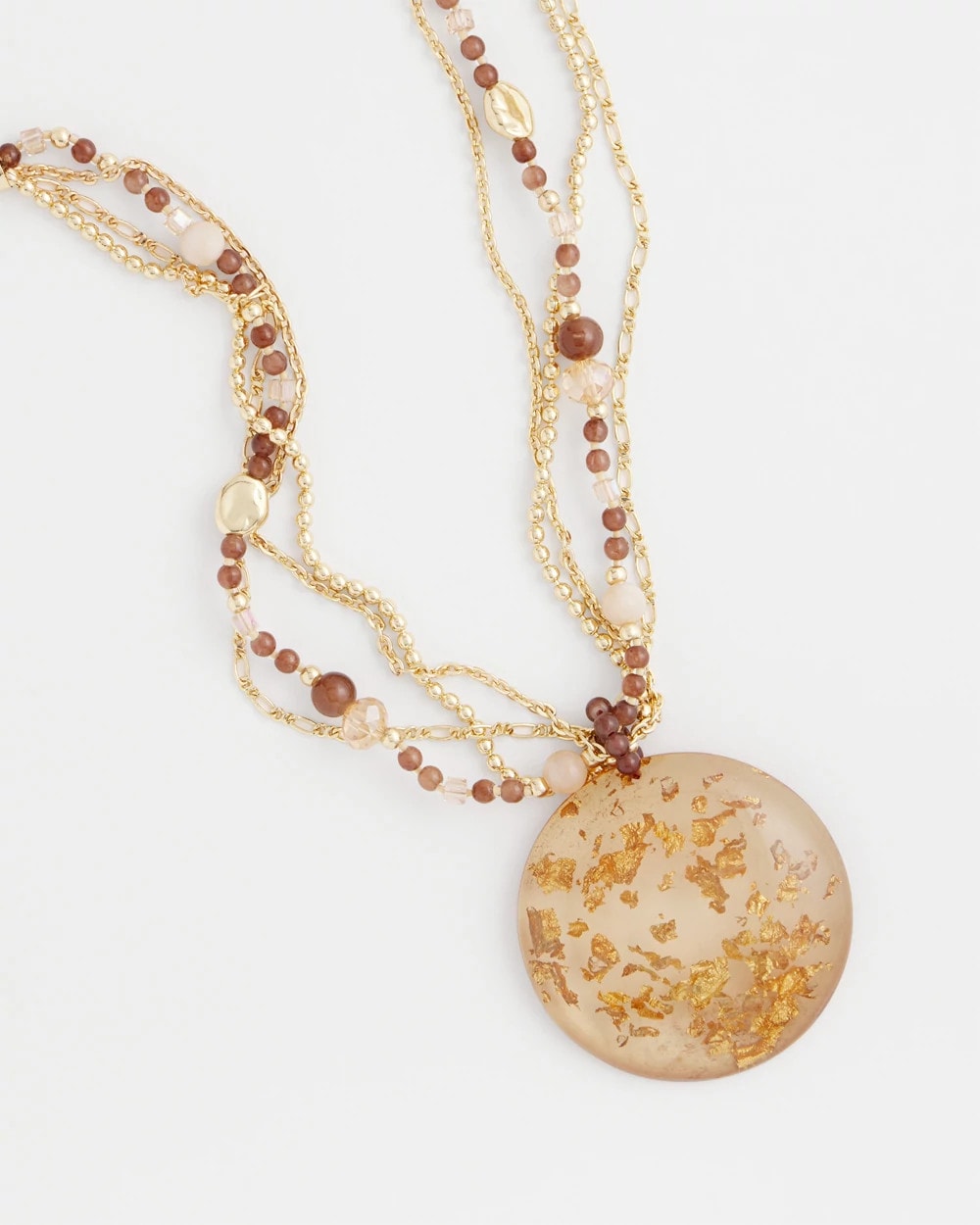 Chico's For Sale - Gold Foil Pendant Necklace