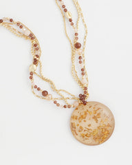 Chico's For Sale - Gold Foil Pendant Necklace