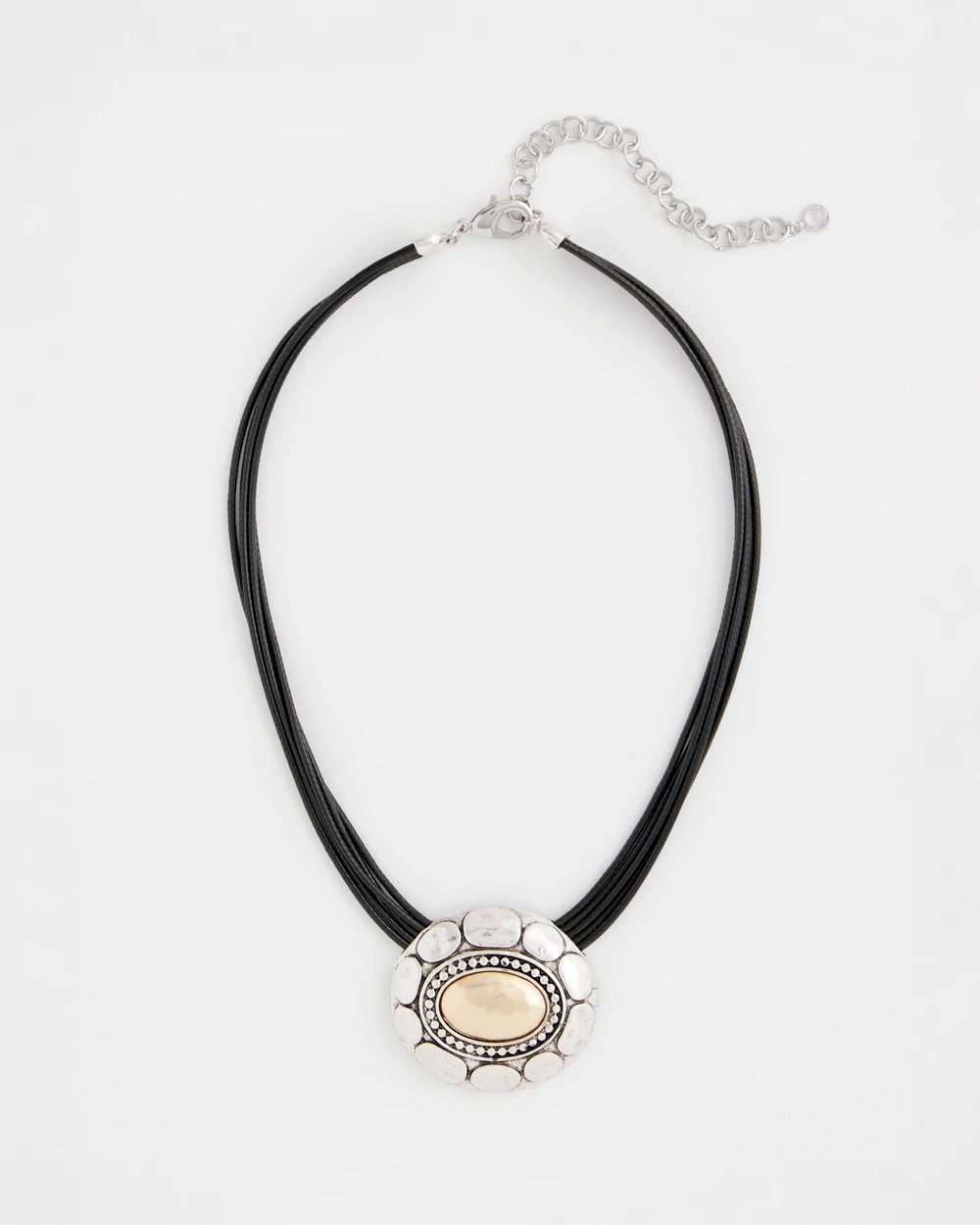 Chico's Outlet - Mixed Metal Pendant Necklace